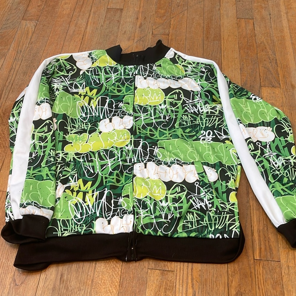 Stylish Green and Black Men's Jacket